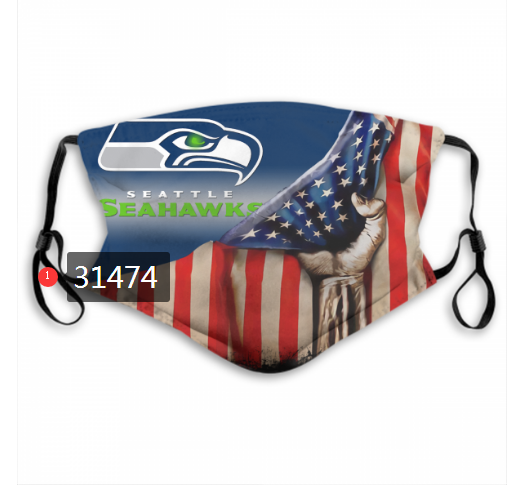 NFL 2020 Seattle Seahawks 112 Dust mask with filter->nfl dust mask->Sports Accessory